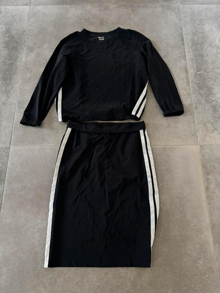 Trvl drss set zwart-wit maat M, Kleding | Dames, Jasjes, Kostuums en Pakken, Zo goed als nieuw, Kostuum of Pak, Maat 38/40 (M)