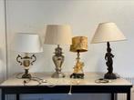 Negen antieke tafellampen, Ophalen, Gebruikt, Minder dan 50 cm