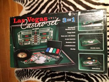 Las Vegas Casino Set 3 in 1. Craps, black jack, roulette beschikbaar voor biedingen