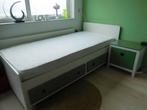 1-persoonsbed met matras, Ophalen, Gebruikt, 90 cm, Eenpersoons
