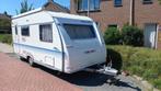 Adria caravan met fietsrek, mover, elektr.luifel en voortent, Vast bed, Treinzit, Schokbreker, Particulier