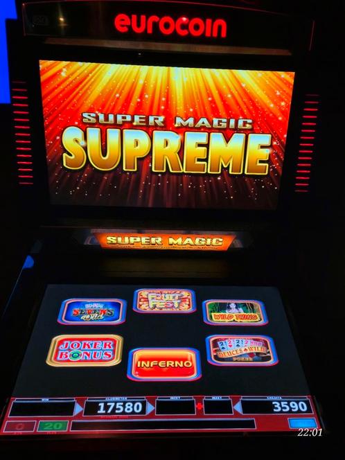 Gokkast Super Magic Supreme te koop!!, Verzamelen, Automaten | Gokkasten en Fruitautomaten, Zo goed als nieuw, Met sleutels, Ophalen