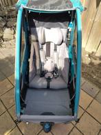 Fietsaanhanger / Kinderwagen (blauw, inklapbaar), Fietsen en Brommers, Fietsaccessoires | Aanhangers en Karren, Ophalen, Gebruikt