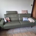 2 zits en 3 zits leren bank. Prominent met hoofdsteun, Huis en Inrichting, Ophalen, Zo goed als nieuw, Leer, Modern