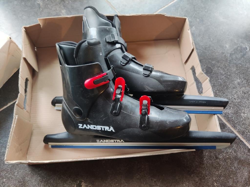 Zandstra Stalen Noren Maat 44 - Easyfit Clicksysteem, Sport en Fitness, Schaatsen, Ophalen of Verzenden, Gebruikt, Noren, Zandstra