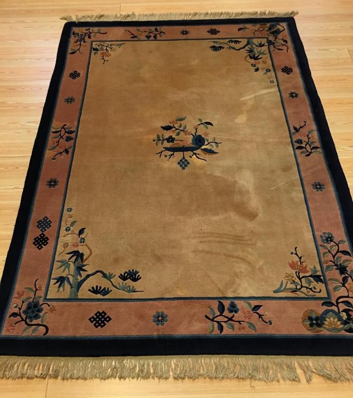 Chinese vloerkleed 206 x 145 cm (Oosters tapijt), Huis en Inrichting, Stoffering | Tapijten en Kleden, Zo goed als nieuw, 150 tot 200 cm