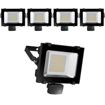 4 stuks 50w led stralers met sensor nieuw beschikbaar voor biedingen