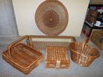 RIETEN / ROTAN MANDEN DIVERSE SOORTEN, Huis en Inrichting, Ophalen, Rond, Riet