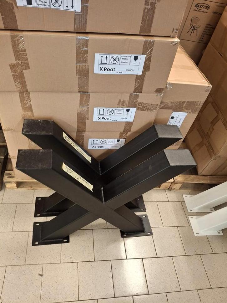 MOET WEG Partij 50 sets Tafelpoten X-model, Huis en Inrichting, Tafelonderdelen, Nieuw, Tafelpoot, 50 tot 100 cm, Minder dan 50 cm