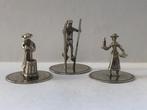 Drie zilveren miniatuurtjes, Dutch Silverware BV Rotterdam, Verzenden, Zilver