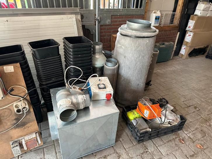 Complete kweekset met kas en toebehoren, Tuin en Terras, Kweekspullen, Gebruikt, Ophalen of Verzenden