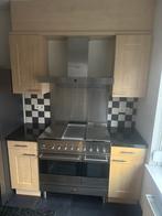 Tweedehands keuken incl. Boretti gasfornuis en eiland, Ophalen, Gebruikt, Graniet of Steen, Dubbelwandige keuken