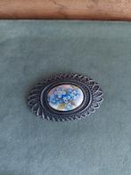 Etain zinn pewter tinnen broche bloem, Ophalen of Verzenden, Overige materialen