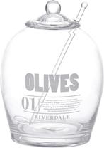 Riverdale Olive Jar Olijfpotje, Huis en Inrichting, Keuken | Servies, Ophalen, Zo goed als nieuw, Glas, Overige stijlen