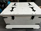 Brocante dekenkist wit, Gebruikt, 50 tot 100 cm, ., Ophalen of Verzenden