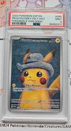 Pikachu Grey felt hat PSA 9, Ophalen, Nieuw, Losse kaart