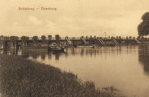 Schipbrug - Doesburg. - 1918 gelopen, Verzamelen, Ansichtkaarten | Nederland, Gelopen, Utrecht, Voor 1920, Verzenden