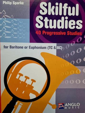 Sparke - Skilful Studies Bariton/Euphonium - Nieuwstaat beschikbaar voor biedingen