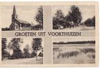 Voorthuizen (Gld) groeten uit 4-vensterkaart 1950., Verzenden, 1940 tot 1960, Gelopen, Gelderland