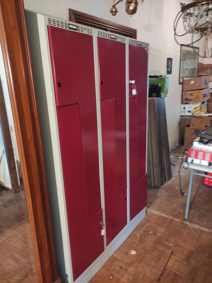 Metalen locker met 6 afsluitbare vakken, Huis en Inrichting, Kasten | Lockerkasten, Gebruikt, Ophalen