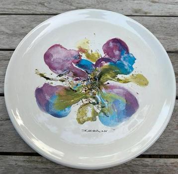 Zao WOU KI (1920-2013) porselein wandbord beschikbaar voor biedingen