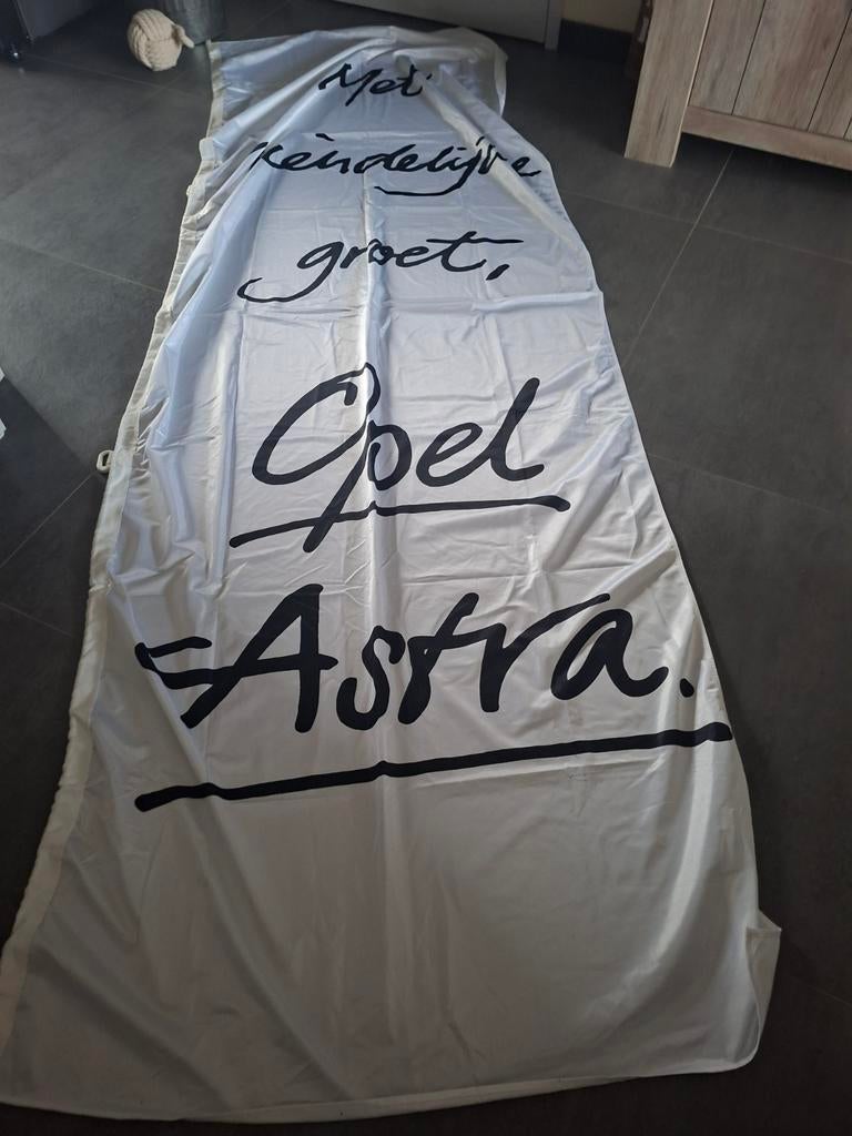 Opel astra vlag banner, Ophalen of Verzenden, Zo goed als nieuw, Reclamebord