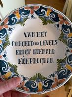 Makkum Aardewerk Bord met Spreuk, Ophalen