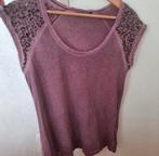 Paars dames shirt met glimmende details, Kleding | Dames, Tops, Only, Paars, Ophalen of Verzenden, Korte mouw