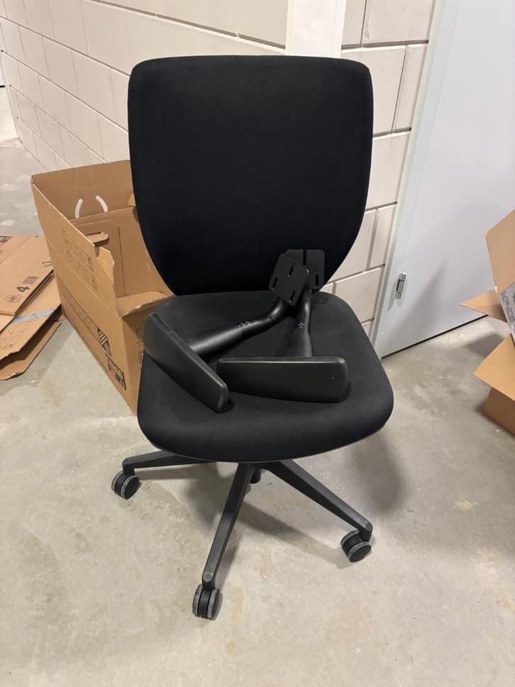 Bureaustoel, Huis en Inrichting, Bureaustoelen, Gebruikt, Bureaustoel, Zwart, Ergonomisch, Ophalen