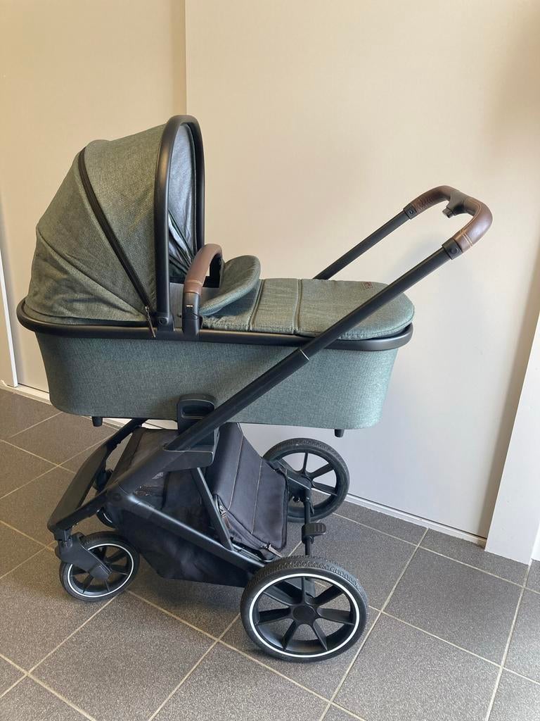 Qute Rider kinderwagen groen, Gebruikt, Combiwagen, Verstelbare duwstang, Ophalen