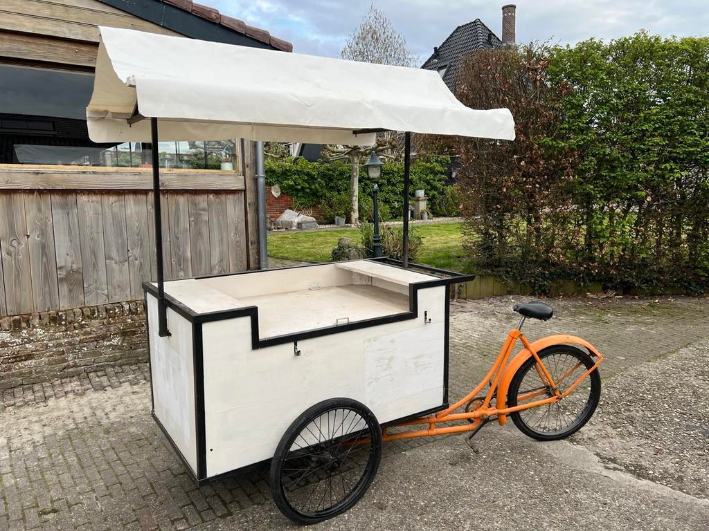 Bakfiets marktkraampje ijscokar, Gebruikt, Ophalen, Overige merken, Huif
