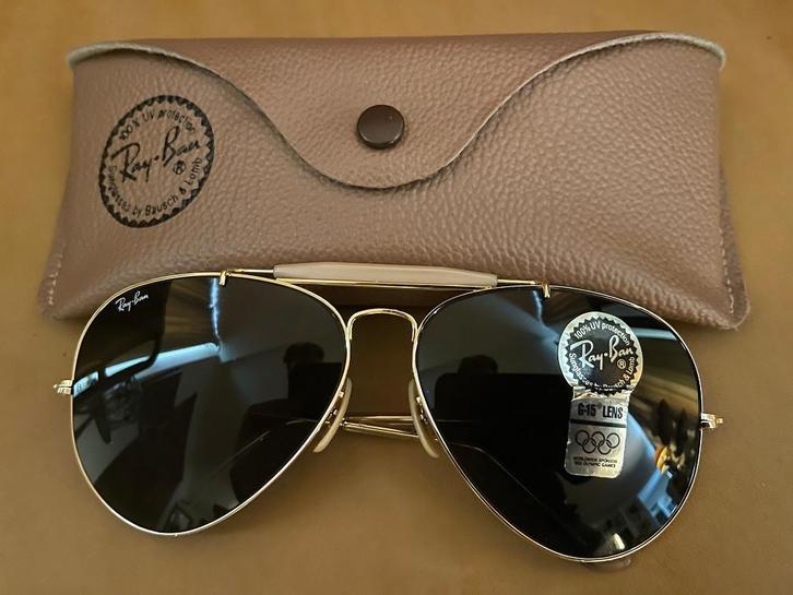 Vintage B&L Ray-Ban Outdoorsman Aviator 62mm zonnebril O10, Sieraden, Tassen en Uiterlijk, Zonnebrillen en Brillen | Heren, Zo goed als nieuw