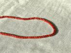 Rode Koraal Kralen Ketting 46 cm, Ophalen of Verzenden, Nieuw, Rood, Overige materialen