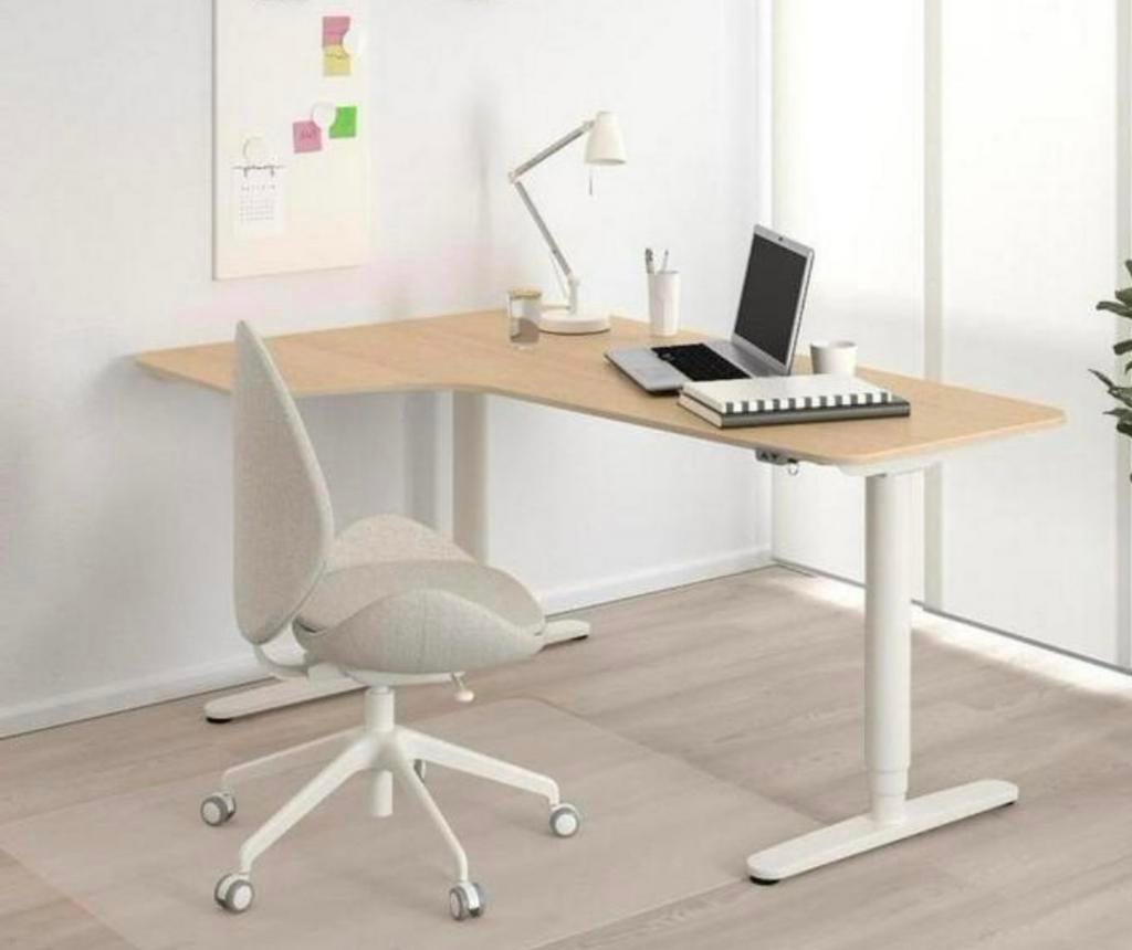 Hoekbureau IKEA Bekant, Huis en Inrichting, Bureaus, Ophalen, Gebruikt, Spaanplaat of MDF, Hoekbureau