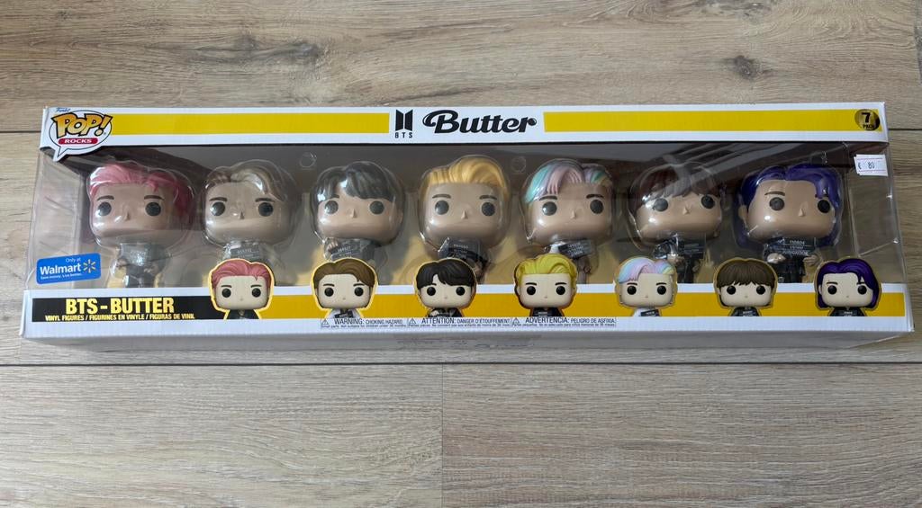 Funko Pop BTS Butter 7 pack walmart exclusive, Ophalen, Zo goed als nieuw