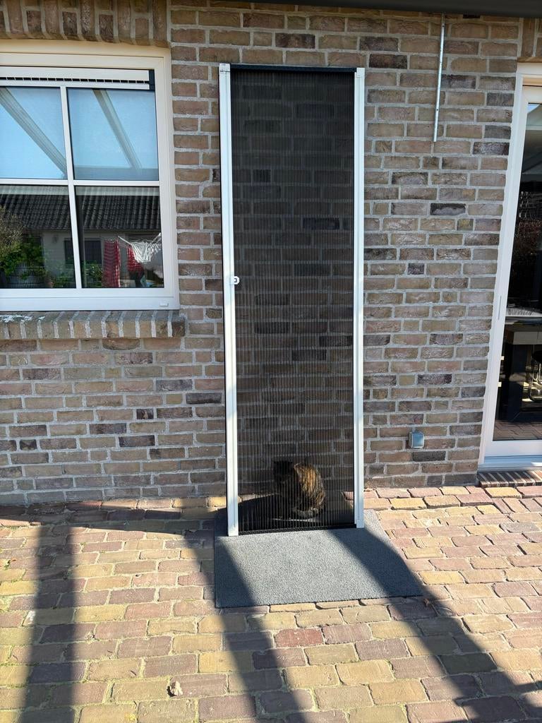 Unilux plisse hordeur., Doe-het-zelf en Verbouw, Deuren en Horren, Ophalen, Gebruikt, Hordeur, Metaal