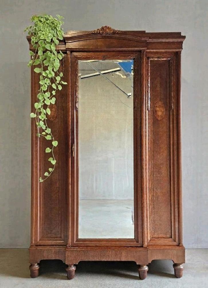 ➡️OPRUIMING Antieke Art Deco meidenkast vintage linnenkast, Antiek en Kunst, Curiosa en Brocante, Ophalen of Verzenden