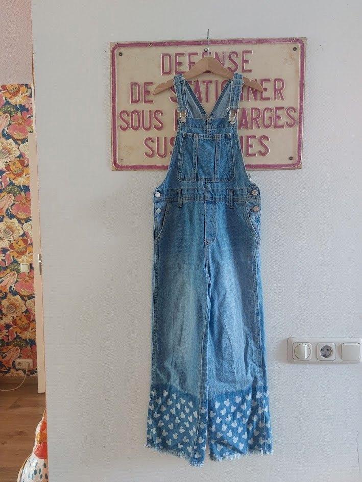 Zara vintage tuinbroek 134, Kinderen en Baby's, Kinderkleding | Maat 134, Zo goed als nieuw, Meisje, Broek, Ophalen of Verzenden