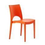 50 x Terrasstoel Oranje / WK, Ophalen, Gebruikt, Kunststof, Stapelbaar