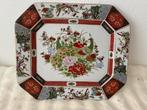 Achthoekig Japans Imari Porseleinen Bord met Pauwen, Antiek en Kunst, Ophalen