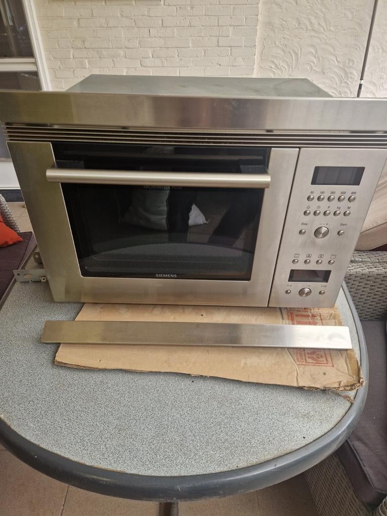 Siemens Combimagnetron - Inbouw - RVS, Ophalen, Combimagnetron, Gebruikt, 60 cm of meer
