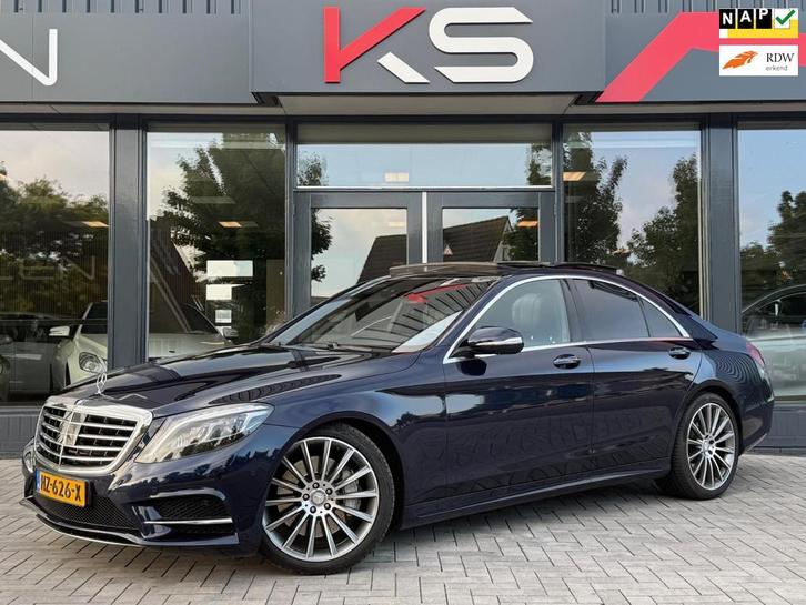 Mercedes-Benz S-klasse 350 AMG Prestige Plus Pano Burmester, Auto's, Mercedes-Benz, Bedrijf, Te koop, S-Klasse, 360° camera, ABS
