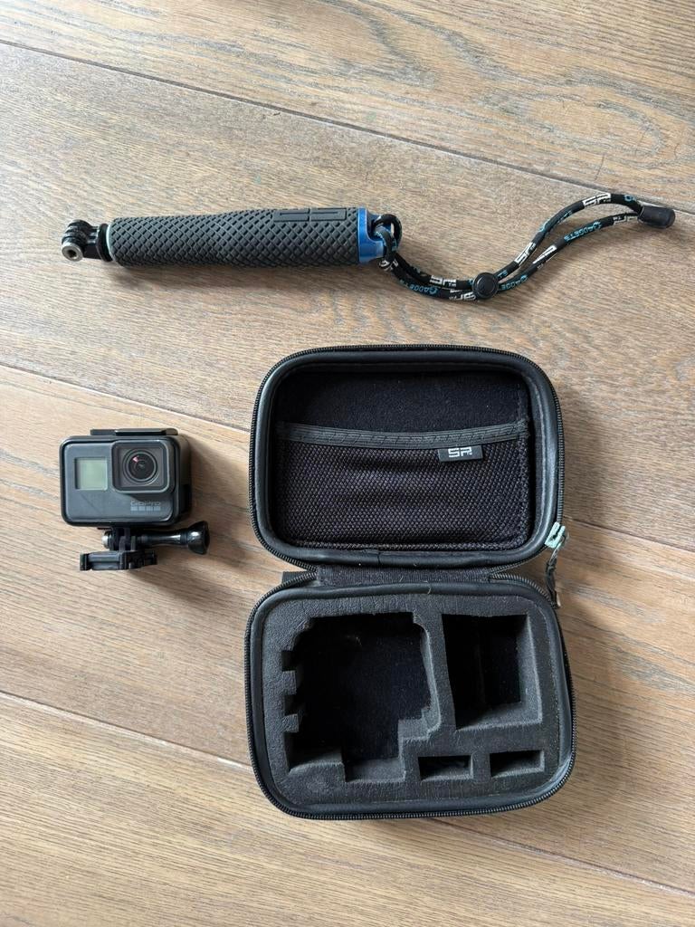 GoPro Hero 5 Black + Selfiestick + Opbergcase, Audio, Tv en Foto, Actiecamera's, Ophalen, Gebruikt, GoPro