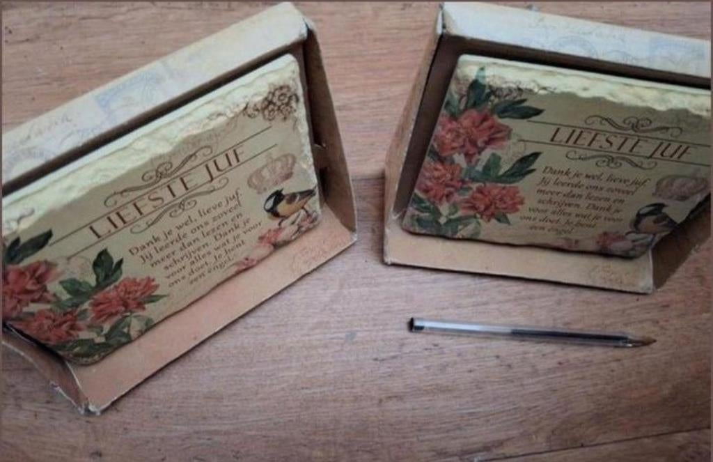 2 x tegeltje liefste Juf, Ophalen of Verzenden, Nieuw