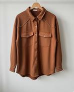 Loavies oversized suède look blouse met studs, Ophalen of Verzenden, Zo goed als nieuw, Bruin