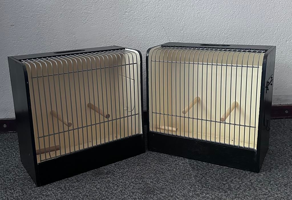 2 TT tentoonstelling / vervoer kooien incl. toebehoren, Dieren en Toebehoren, Vogels | Hokken en Kooien, Ophalen of Verzenden