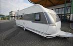 Hobby KMFe 560 met airco en luifel, 3-persoons stapelbed, Caravans en Kamperen, Rondzit, Hobby, Particulier, Kachel