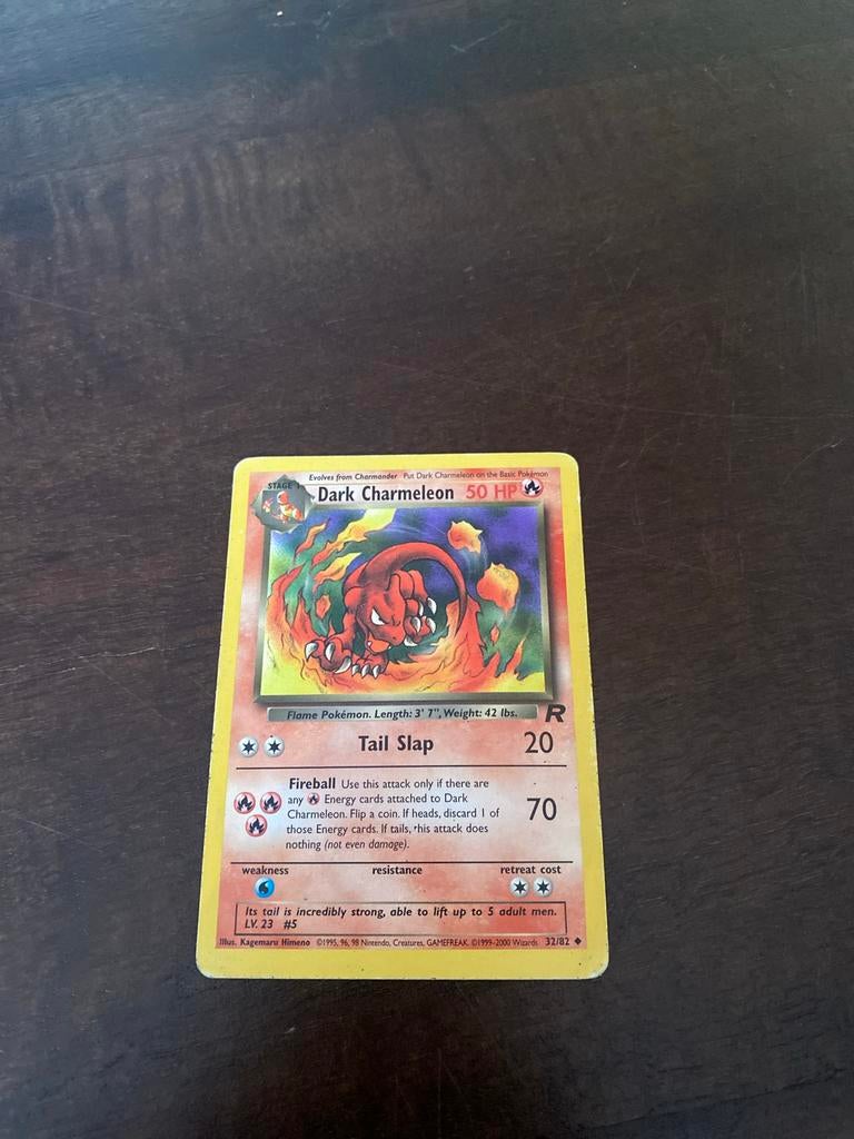 Pokémon Dark Charmeleon kaart, Ophalen of Verzenden, Gebruikt, Losse kaart
