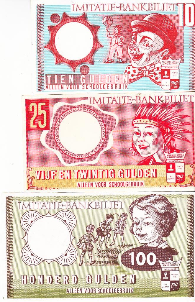 SCHOOLGELD IMITATIE -BANKBILJETTEN ALLEEN VOOR SCHOOLGEBRUIK, Ophalen of Verzenden, Euro's