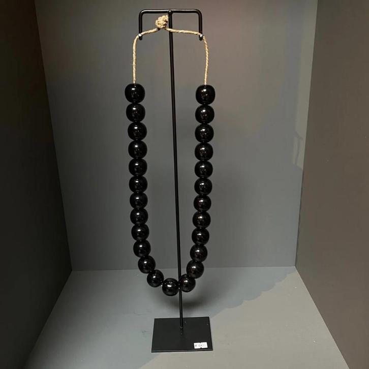 Luxe Kralenketting op standaard Zwart 44,5x14 cm, Huis en Inrichting, Woonaccessoires | Overige, Nieuw, Ophalen of Verzenden
